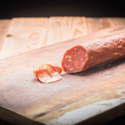 Gesneden chorizo