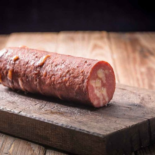 Grillworst met kaas (stukje)